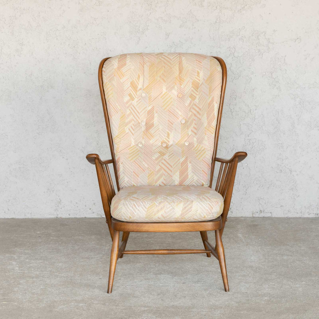英国【ERCOL アーコール】エバーグリーン ハイバック イージーチェア No.835 Windsor ウインザー /22I[m]