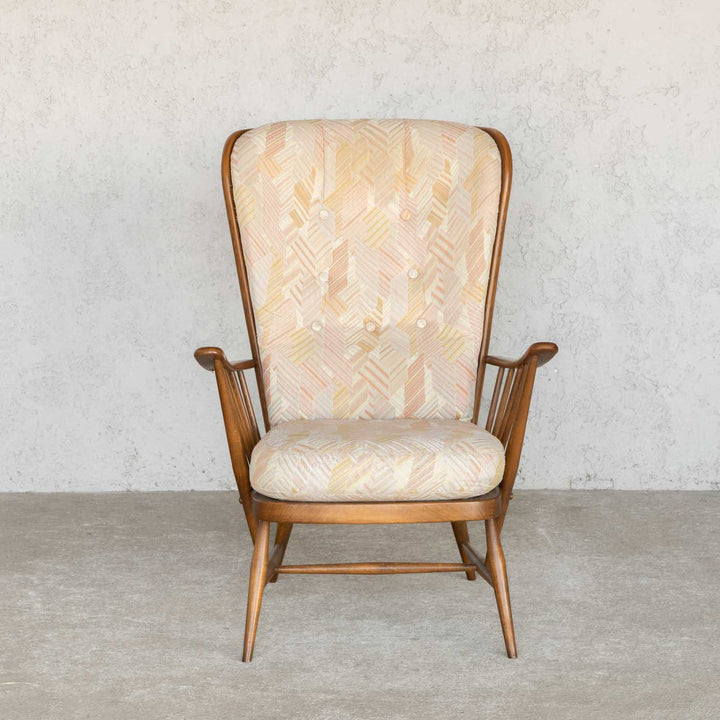英国【ERCOL アーコール】エバーグリーン ハイバック イージーチェア No.835 Windsor ウインザー /22I[m]