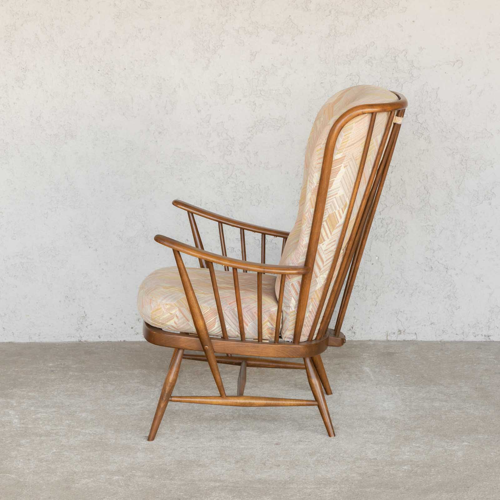 英国【ERCOL アーコール】エバーグリーン ハイバック イージーチェア
