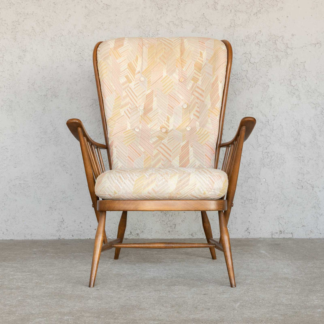 英国【ERCOL アーコール】エバーグリーン ハイバック イージーチェア No.835 Windsor ウインザー /22I[m]