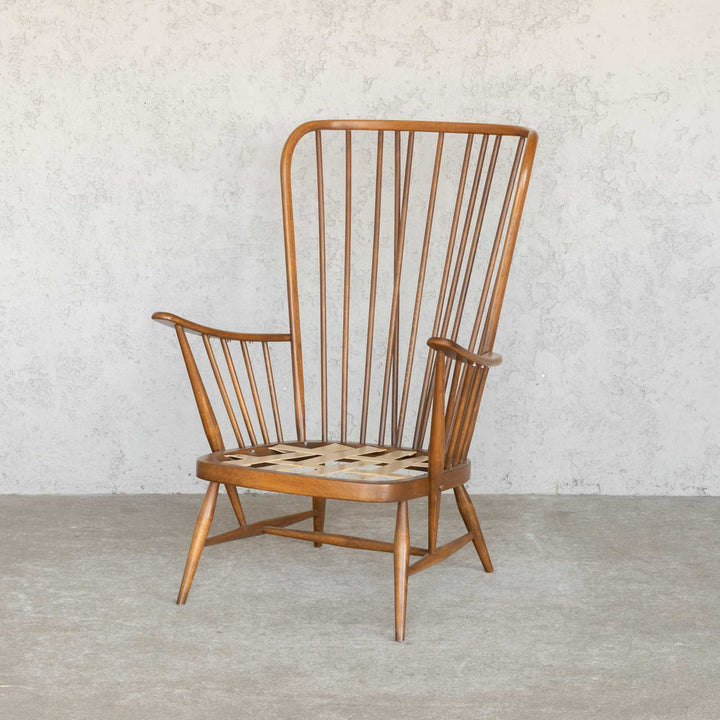英国【ERCOL アーコール】エバーグリーン ハイバック イージーチェア No.835 Windsor ウインザー /22I[m]