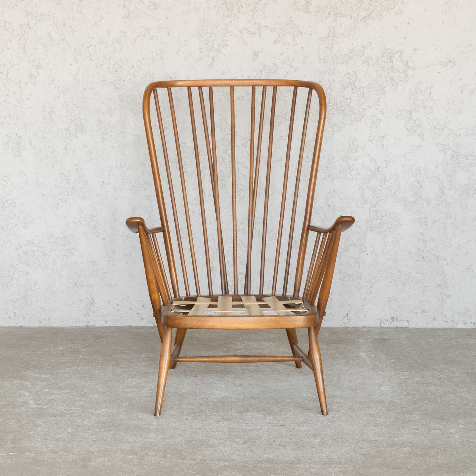英国【ERCOL アーコール】エバーグリーン ハイバック イージーチェア