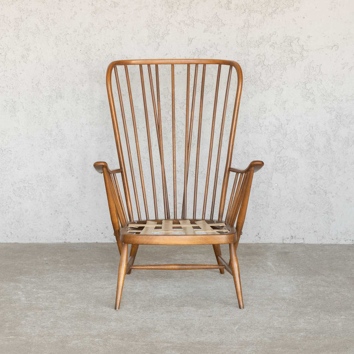 英国【ERCOL アーコール】エバーグリーン ハイバック イージーチェア No.835 Windsor ウインザー /22I[m]