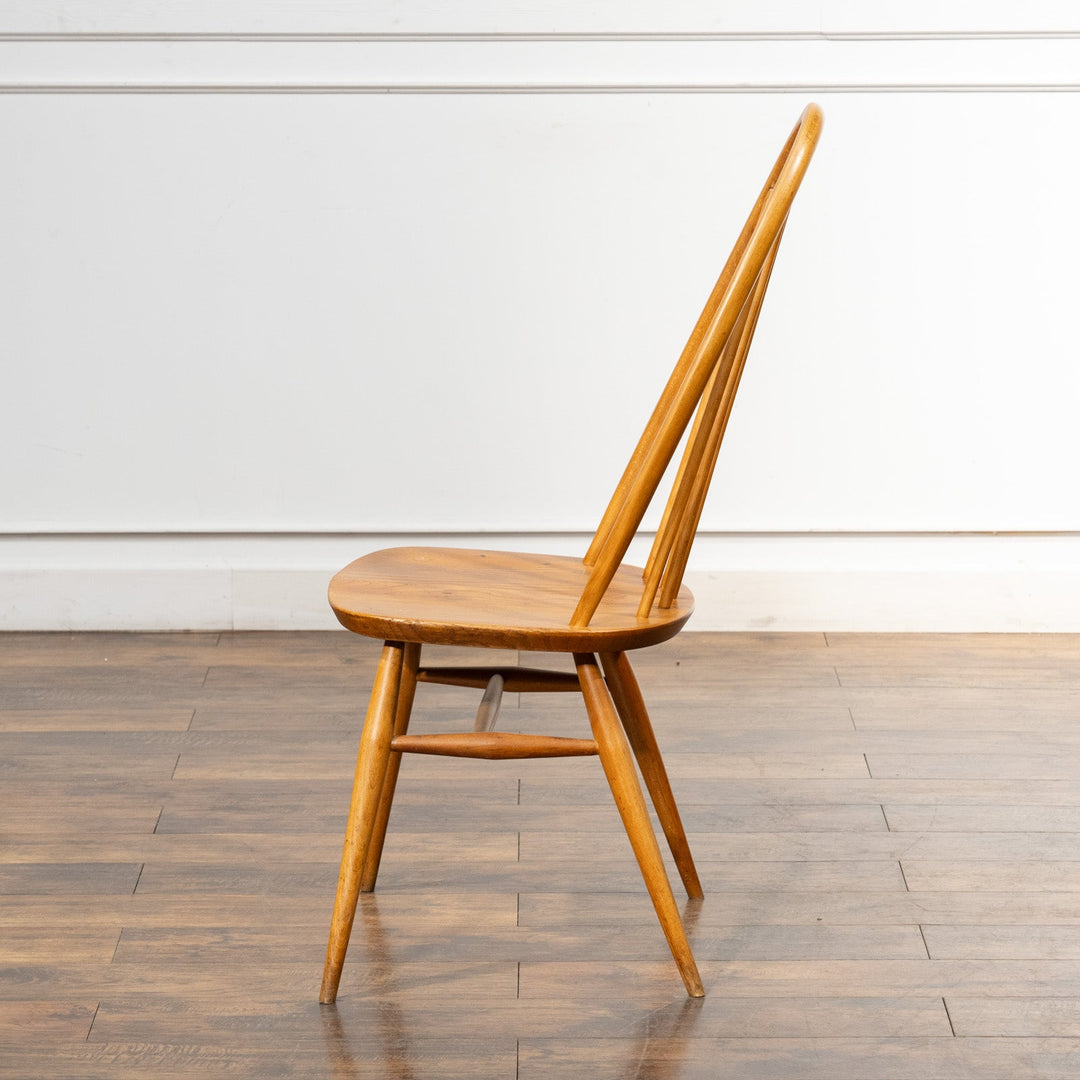 英国【ERCOL アーコール】曲木のボウバック 5本スポーク クエーカーチェア No.365 Windsor ウインザー /22I-17[m]