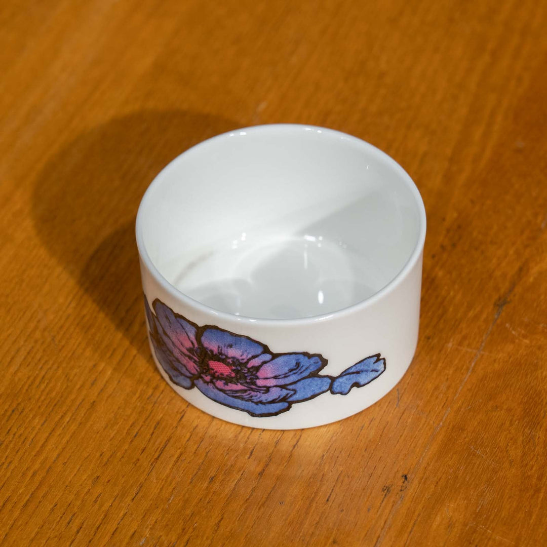【Susie Cooper スージークーパー BlueAnemone ブルーアネモネ】WEDGWOOD社と一緒に作り上げたレアなシリーズ シュガーボウル[m]
