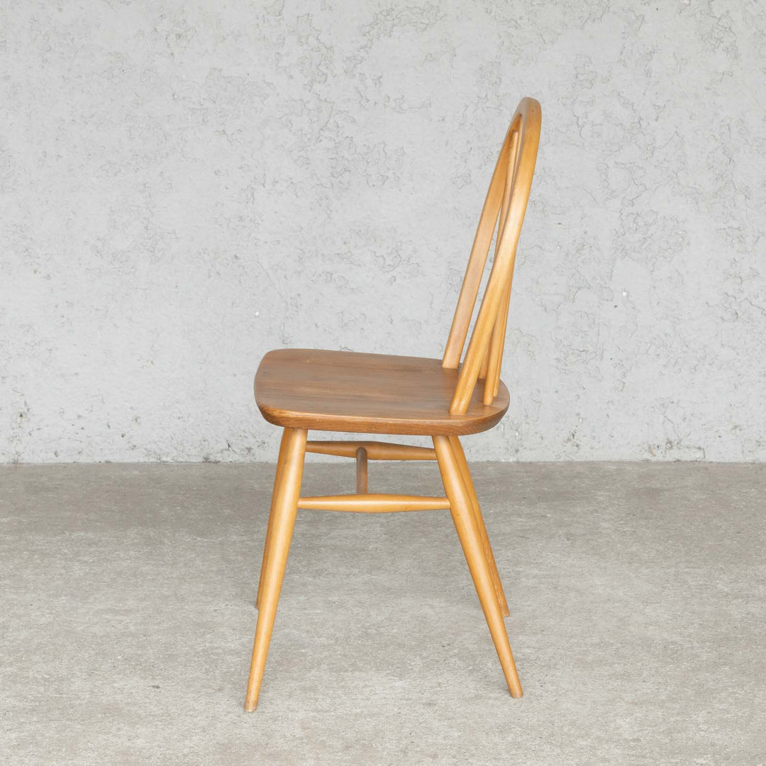 英国【ERCOL アーコール】エルム 4本スポーク フープバックチェア No.400 Windsor ウインザー /22K-A1[m]