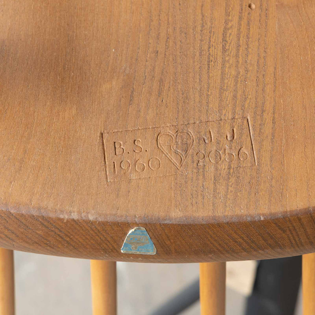 英国【ERCOL アーコール】エルム 4本スポーク フープバックチェア No.400 Windsor ウインザー /22K-A1[m]