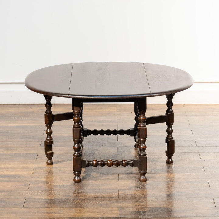 英国【ERCOL アーコール】ソファを合わせやすい高さ ゲートレッグ 折りたたみテーブル Old Colonial オールドコロニアル /22K[m]