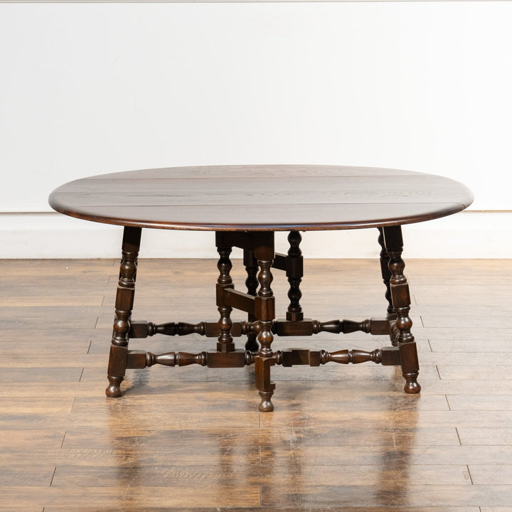 英国【ERCOL アーコール】ソファを合わせやすい高さ ゲートレッグ 折りたたみテーブル Old Colonial オールドコロニアル /22K[m]