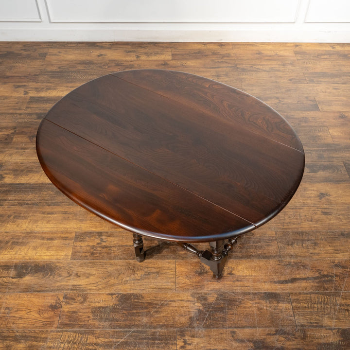 英国【ERCOL アーコール】ソファを合わせやすい高さ ゲートレッグ 折りたたみテーブル Old Colonial オールドコロニアル /22K[m]