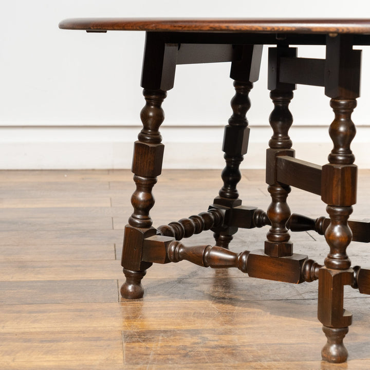 英国【ERCOL アーコール】ソファを合わせやすい高さ ゲートレッグ 折りたたみテーブル Old Colonial オールドコロニアル /22K[m]