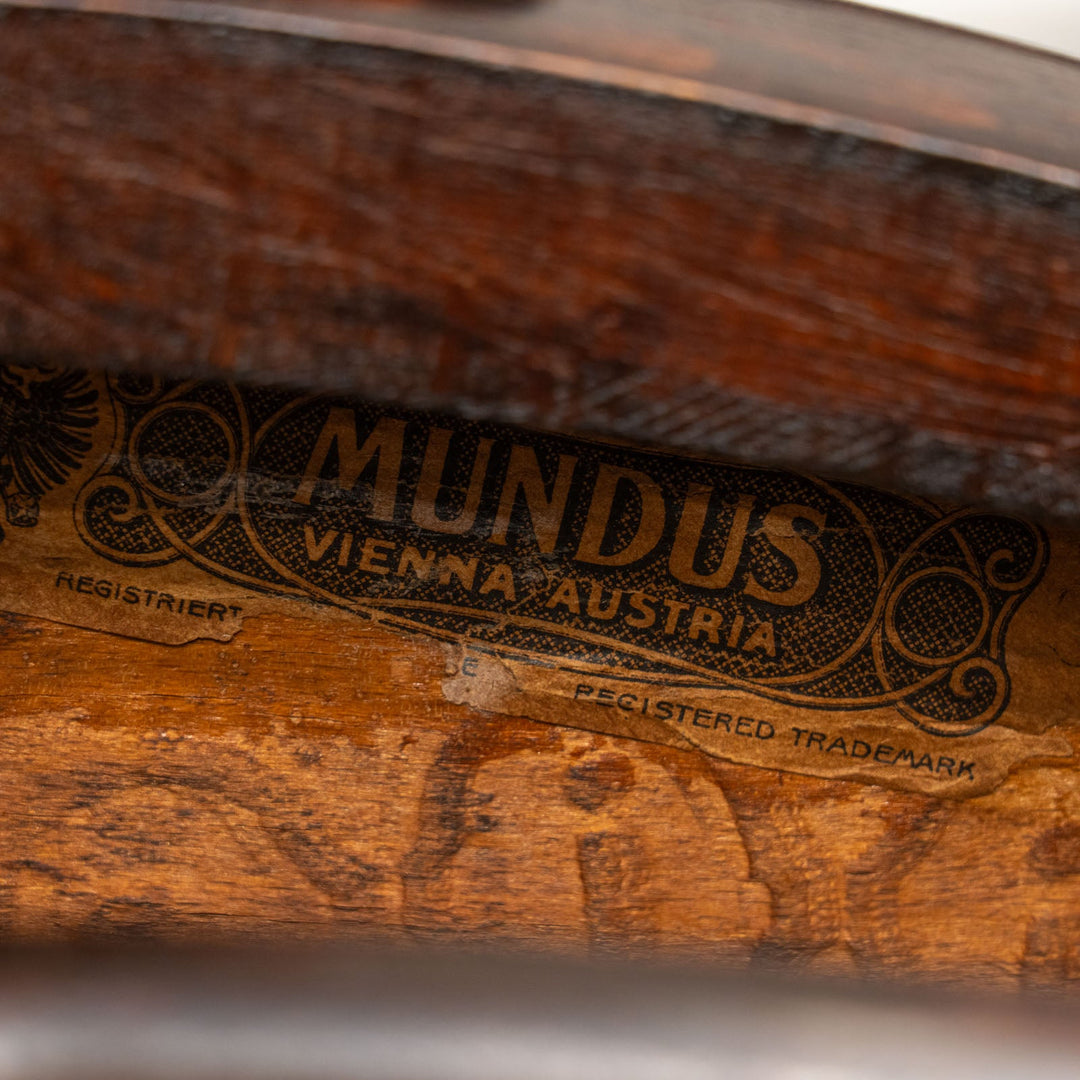 【Mundus ムンダス】背もたれの曲線や座面の彫りも美しい ダブルループバック ベントウッドアームチェア /22K