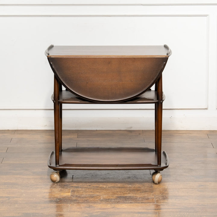 英国【ERCOL アーコール】ドロップリーフで使い勝手抜群 トローリーワゴン No.505 Old Colonial オールドコロニアル