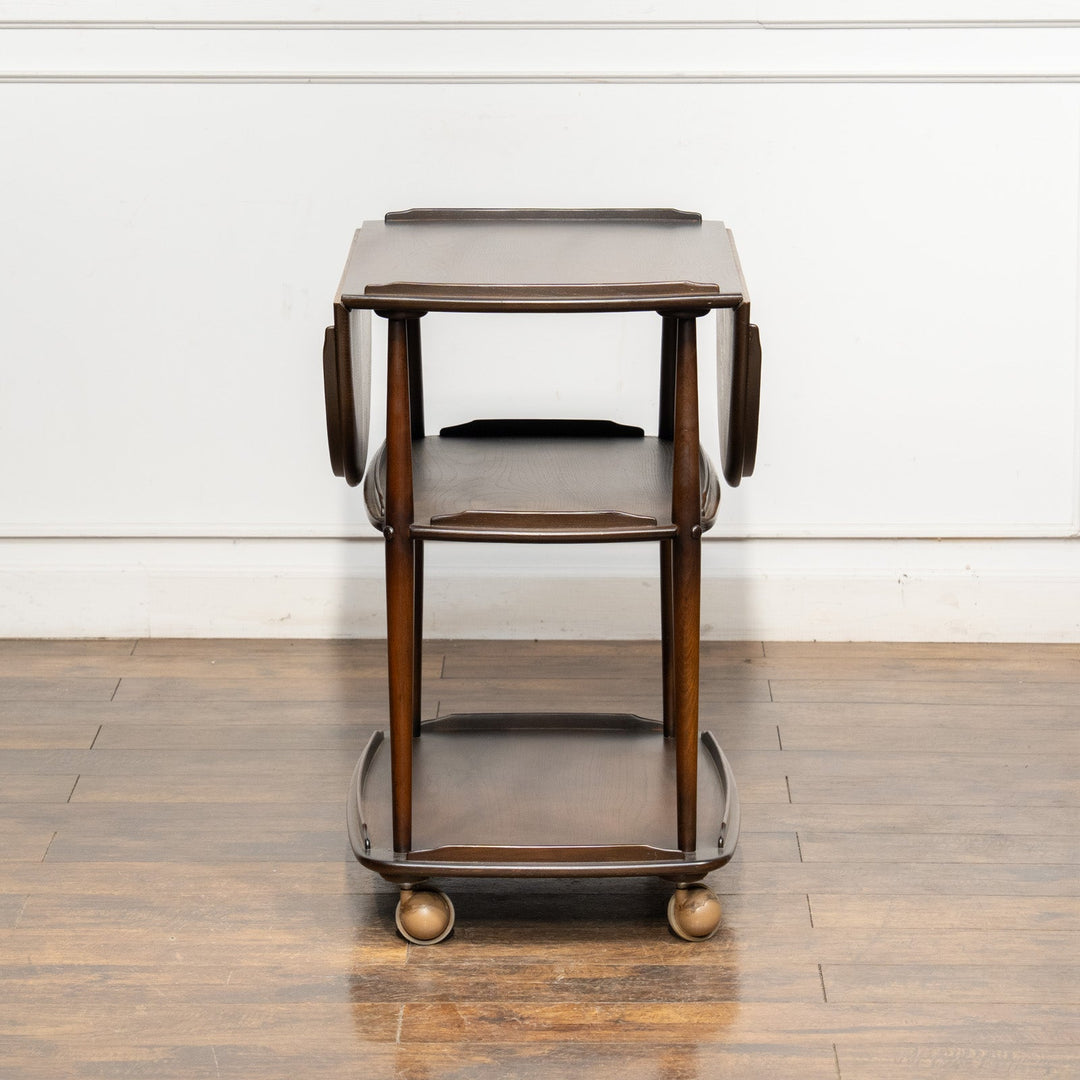 英国【ERCOL アーコール】ドロップリーフで使い勝手抜群 トローリーワゴン No.505 Old Colonial オールドコロニアル