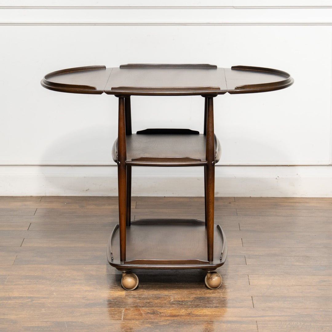 英国【ERCOL アーコール】ドロップリーフで使い勝手抜群 トローリーワゴン No.505 Old Colonial オールドコロニアル