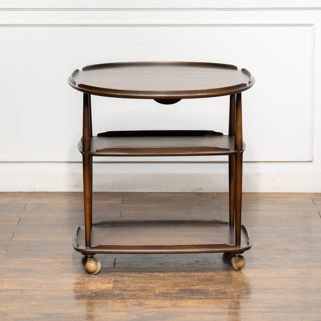 英国【ERCOL アーコール】ドロップリーフで使い勝手抜群 トローリーワゴン No.505 Old Colonial オールドコロニアル