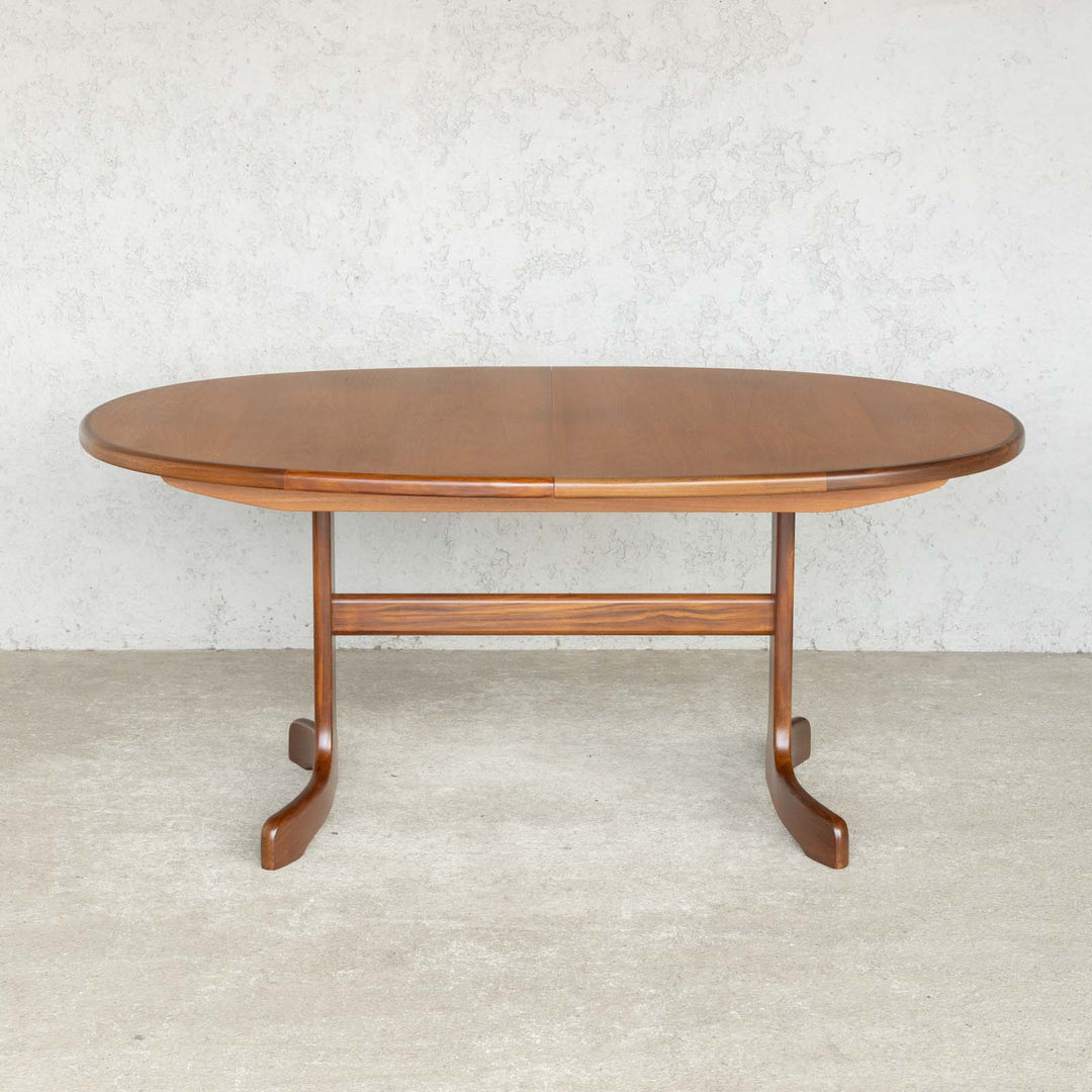 英国【G-PLAN ジープラン Fresco フレスコ】ホエールレッグ エクステンション オーバルテーブル No.4388D /22K-C [m]