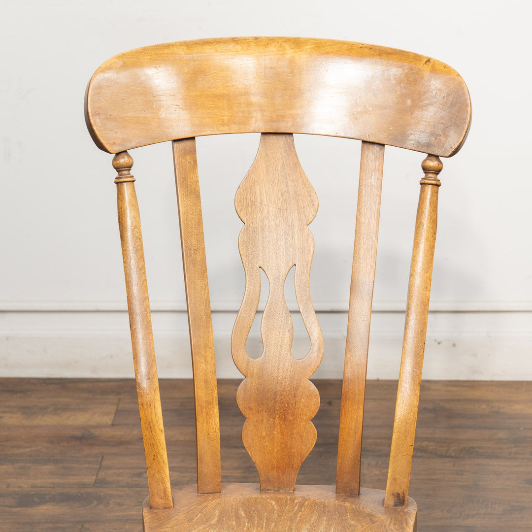 穏やかな時をゆったり過ごせる座り心地 エルム フィドルバック ロッキングチェア /22K