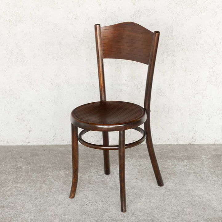 【FISCHEL フィッシェル】ビーチ材の味わい深い質感が素敵 パネルバック ベントウッドチェア /22L-1[m]