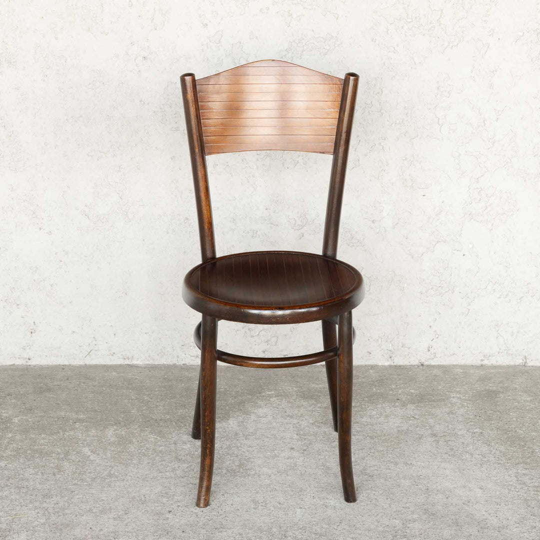 【FISCHEL フィッシェル】ビーチ材の味わい深い質感が素敵 パネルバック ベントウッドチェア /22L-1[m]
