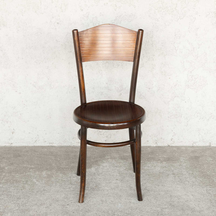 【FISCHEL フィッシェル】ビーチ材の味わい深い質感が素敵 パネルバック ベントウッドチェア /22L-1[m]