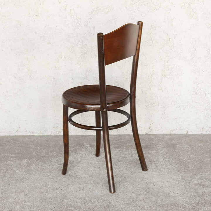 【FISCHEL フィッシェル】ビーチ材の味わい深い質感が素敵 パネルバック ベントウッドチェア /22L-1[m]