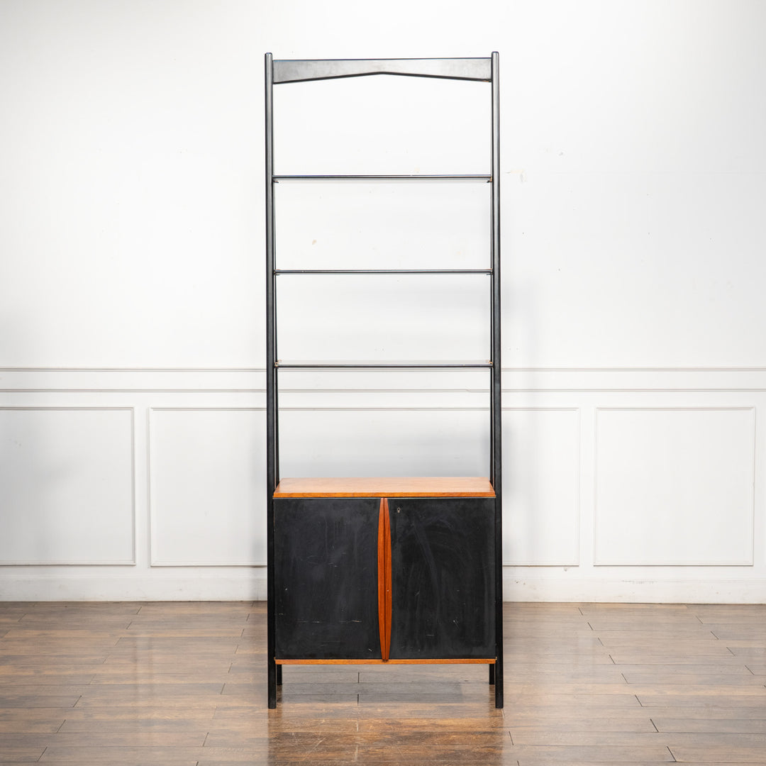 スリムで縦のラインが美しい チーク ブックシェルフ /22L-1