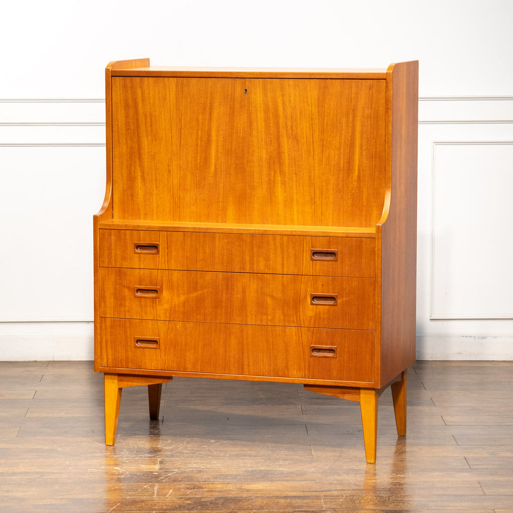 ①なみなみ　ライティングビューロ 匠工芸 ヤマナミ ライティングビューロー 扉を開ければプライベート