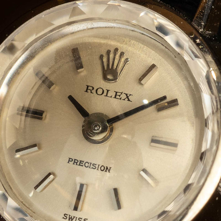 レディース【ROLEX ロレックス】可愛らしいカットガラスモデル プレシジョン 1970年代[m]
