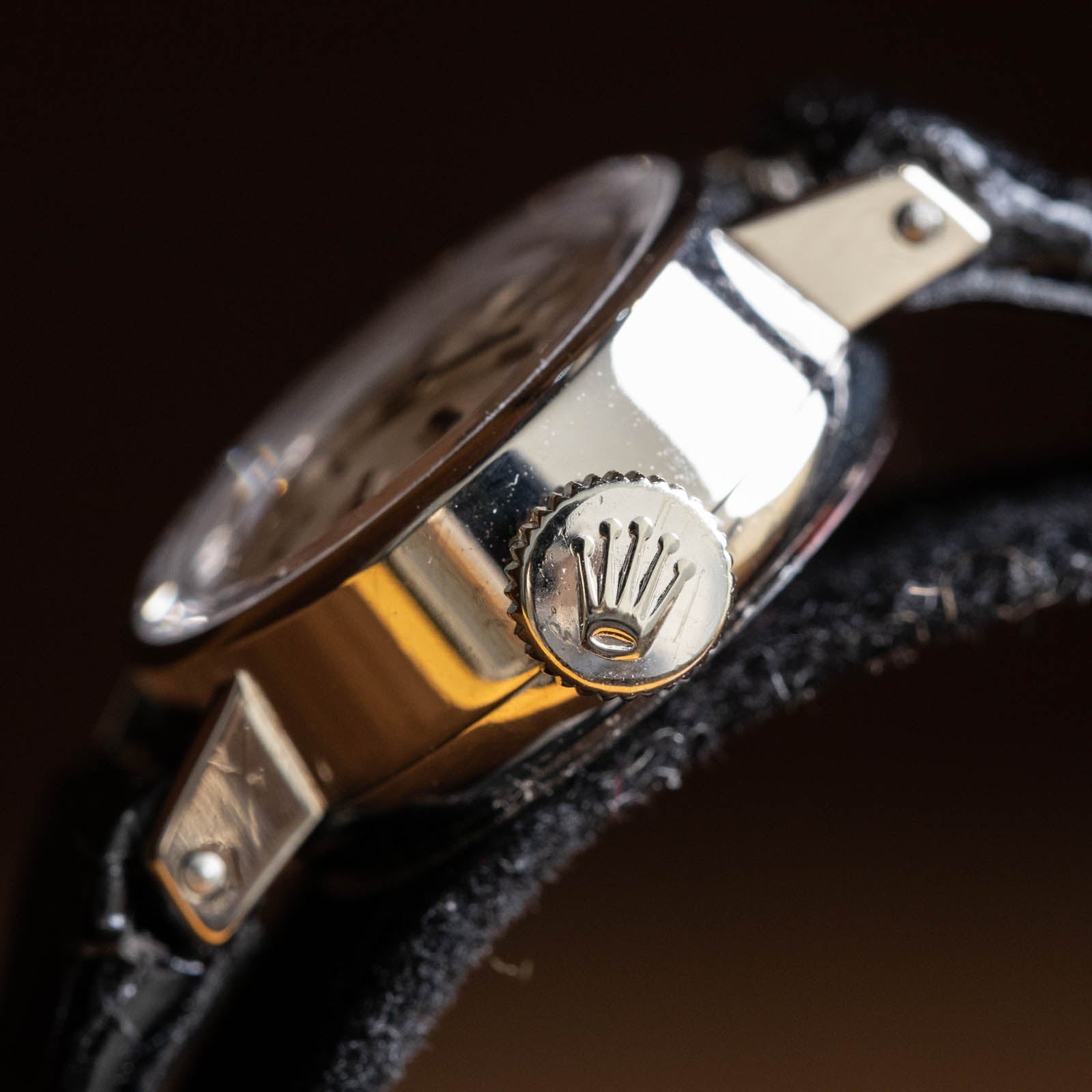 レディース【ROLEX ロレックス】可愛らしいカットガラスモデル