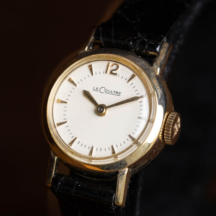 レディース【JAEGER-LECOURLTRE ジャガールクルト】北米向けブランドのレアモデル ラウンド 1960年代[m]