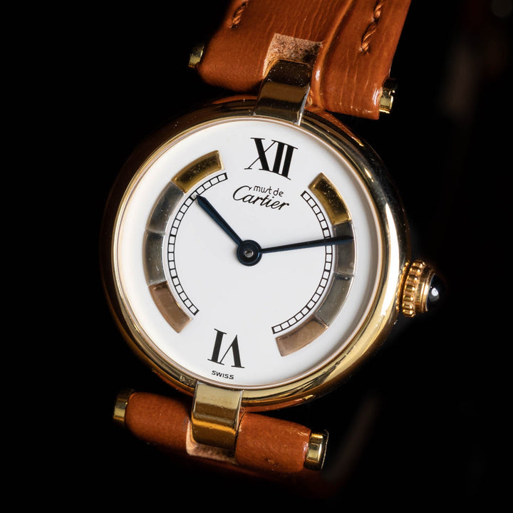 レディース【Cartier カルティエ】トリニティダイヤルの上品なデザイン ヴァンドームSM 1990年代[m]
