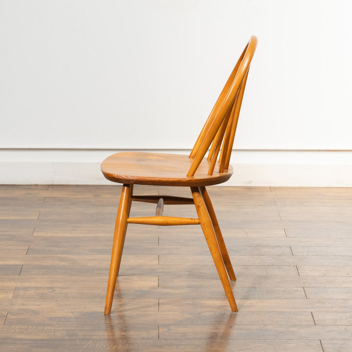 英国【ERCOL アーコール】エルム 6本スポーク フープバックチェア No.370 Windsor ウインザー /23C-7[m]