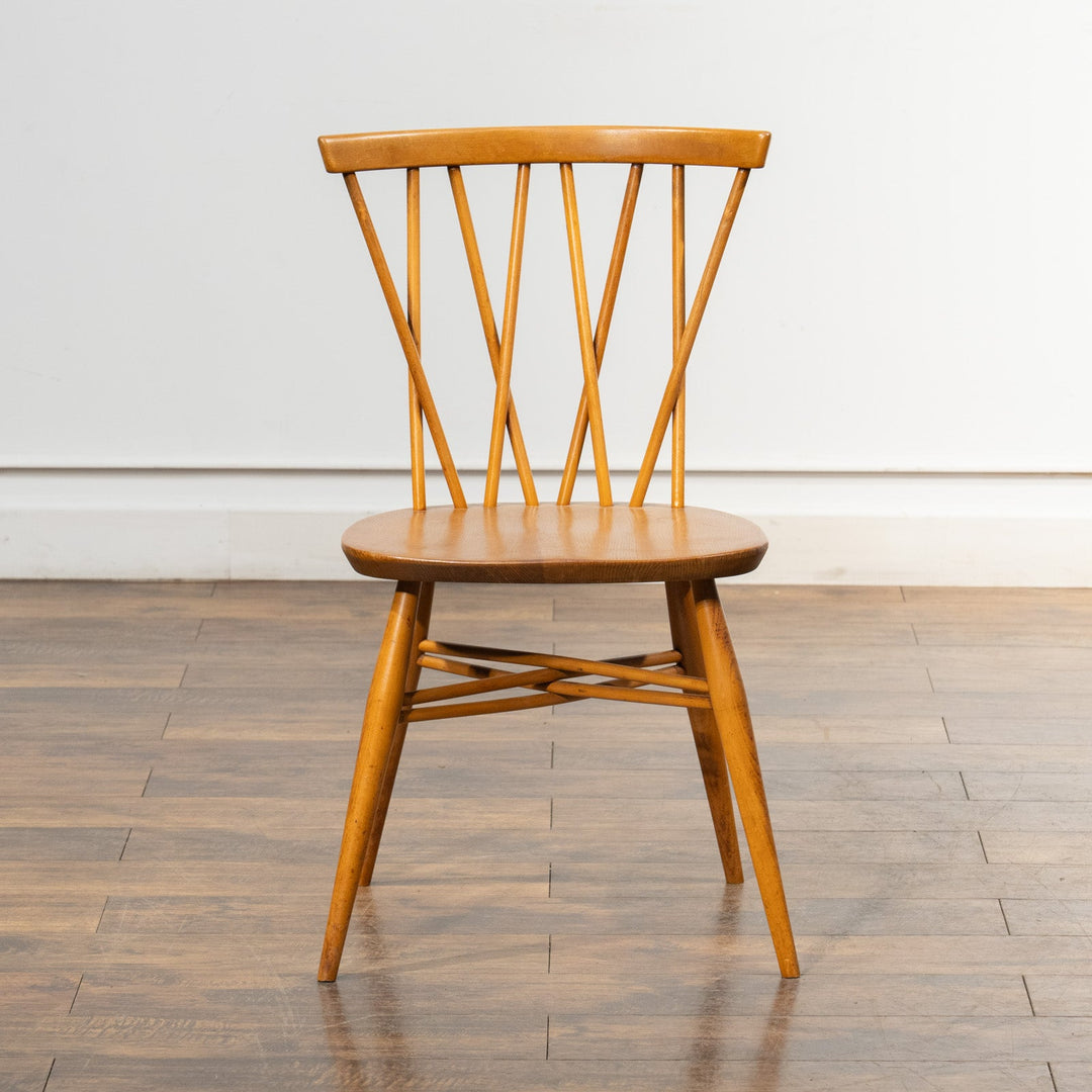 英国【ERCOL アーコール】エックスバックとも呼ばれる交差したスポークが特徴的 ラティスチェア Windsor ウインザー /23C-A2[m]