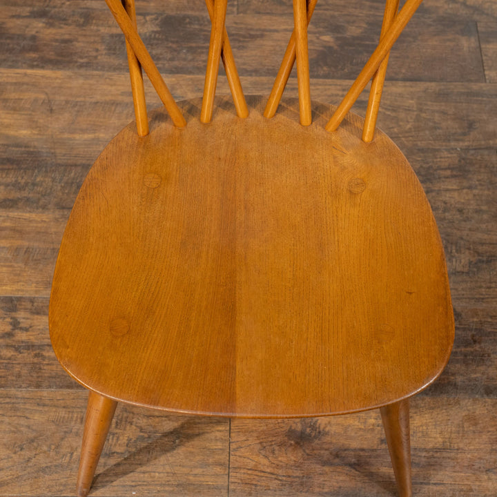 英国【ERCOL アーコール】エックスバックとも呼ばれる交差したスポークが特徴的 ラティスチェア Windsor ウインザー /23C-A2[m]