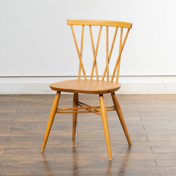 英国【ERCOL アーコール】エックスバックとも呼ばれる交差したスポークが特徴的 ラティスチェア Windsor ウインザー /23C-A3[m]