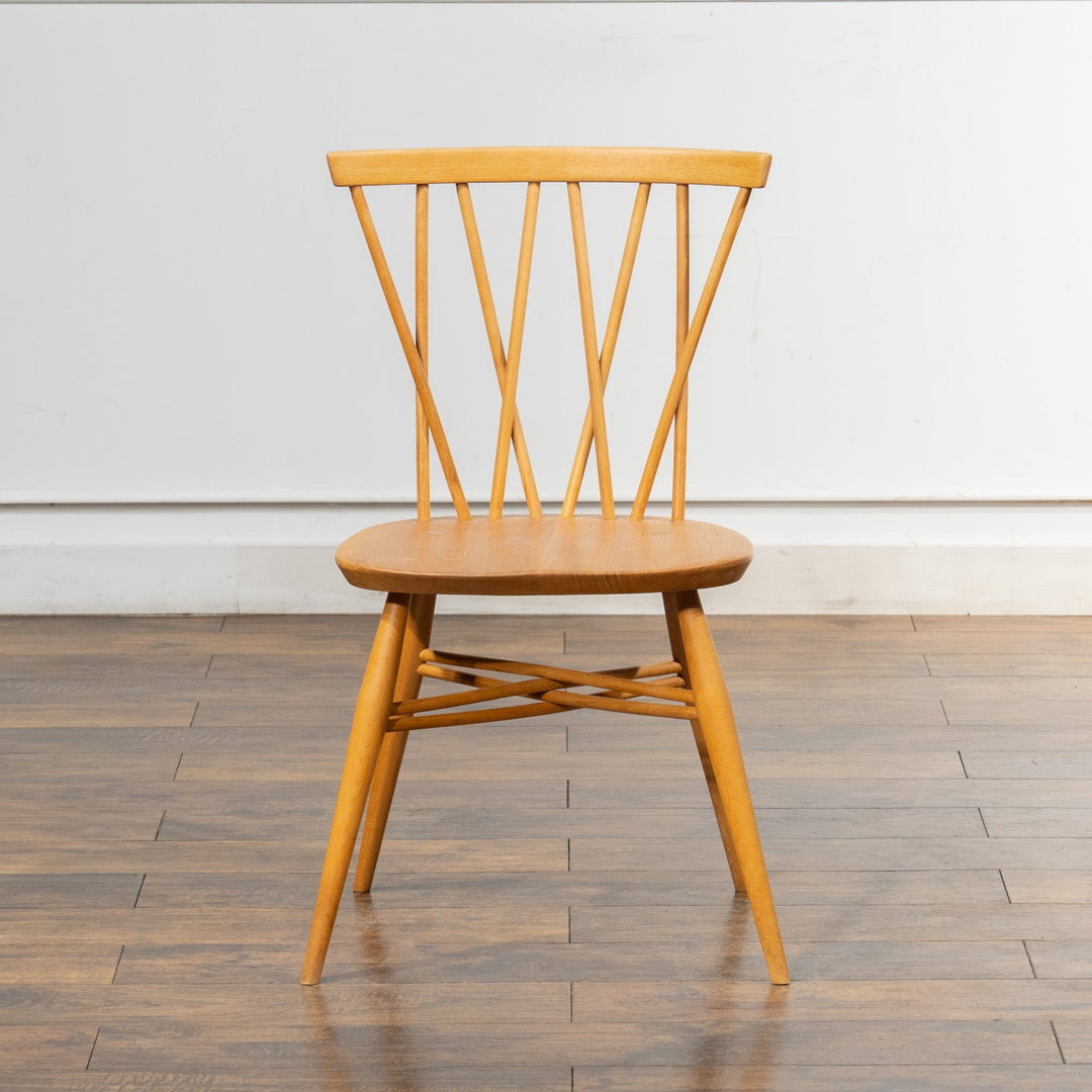 英国【ERCOL アーコール】エックスバックとも呼ばれる交差したスポークが特徴的 ラティスチェア Windsor ウインザー /23C-A3[m]