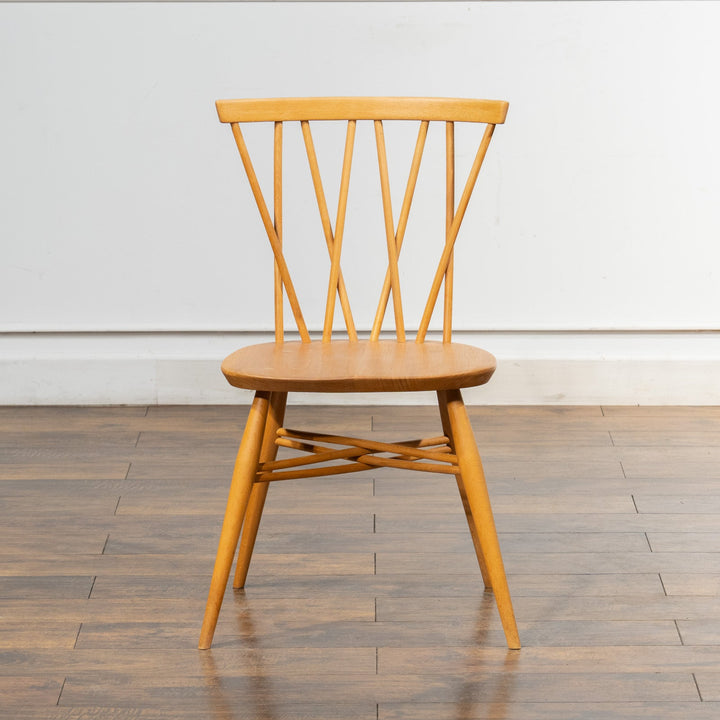 英国【ERCOL アーコール】エックスバックとも呼ばれる交差したスポークが特徴的 ラティスチェア Windsor ウインザー /23C-A3[m]