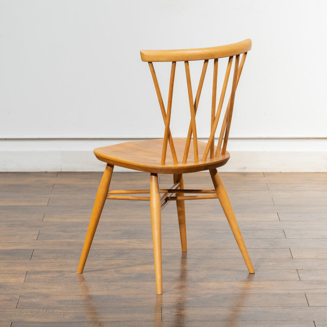 英国【ERCOL アーコール】エックスバックとも呼ばれる交差したスポークが特徴的 ラティスチェア Windsor ウインザー /23C-A3[m]