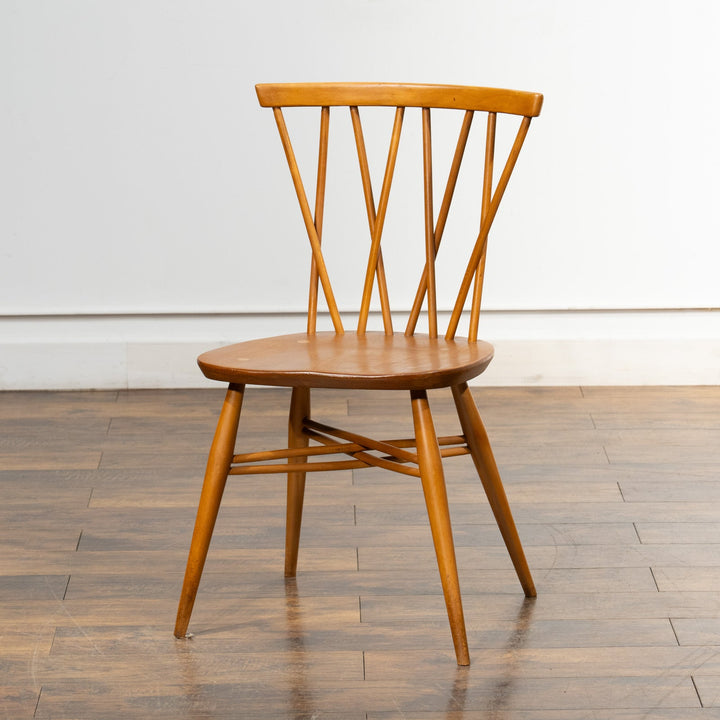 英国【ERCOL アーコール】エックスバックとも呼ばれる交差したスポークが特徴的 ラティスチェア Windsor ウインザー /23C-A4[m]