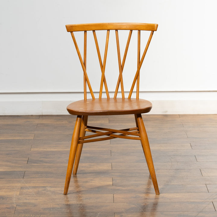 英国【ERCOL アーコール】エックスバックとも呼ばれる交差したスポークが特徴的 ラティスチェア Windsor ウインザー /23C-A4[m]