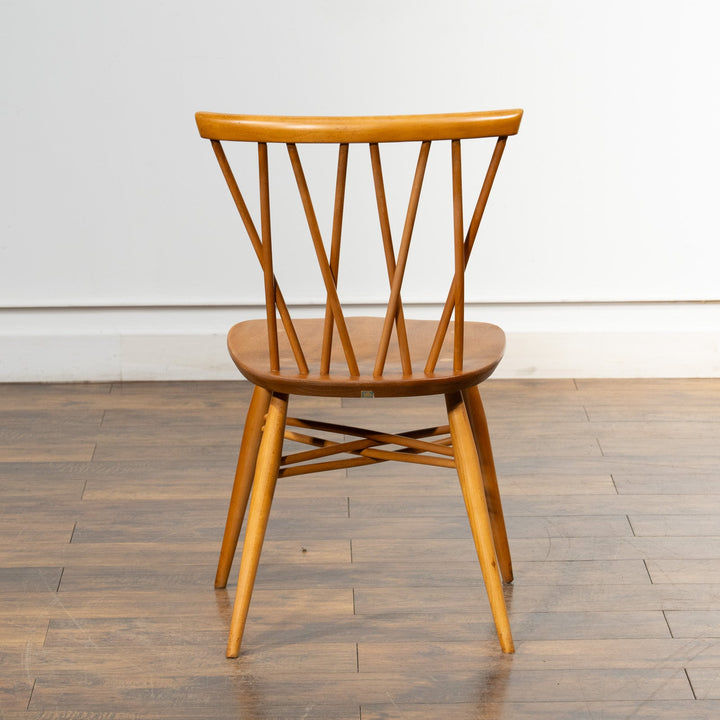 英国【ERCOL アーコール】エックスバックとも呼ばれる交差したスポークが特徴的 ラティスチェア Windsor ウインザー /23C-A4[m]