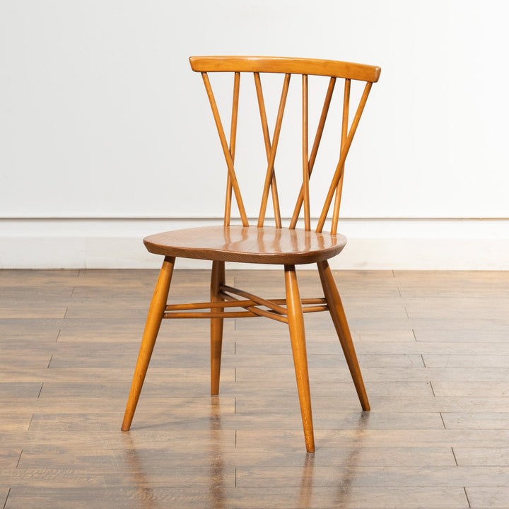 英国【ERCOL アーコール】エックスバックとも呼ばれる交差したスポークが特徴的 ラティスチェア Windsor ウインザー /23C-A6[m]
