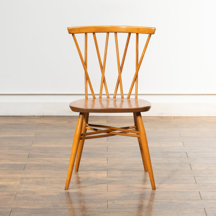 英国【ERCOL アーコール】エックスバックとも呼ばれる交差したスポークが特徴的 ラティスチェア Windsor ウインザー /23C-A6[m]