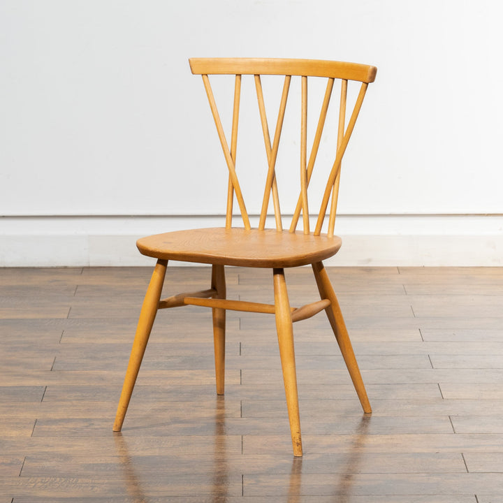 英国【ERCOL アーコール】エックスバックとも呼ばれる交差したスポークが特徴的 ラティスチェア Windsor ウインザー /23C-A7[m]