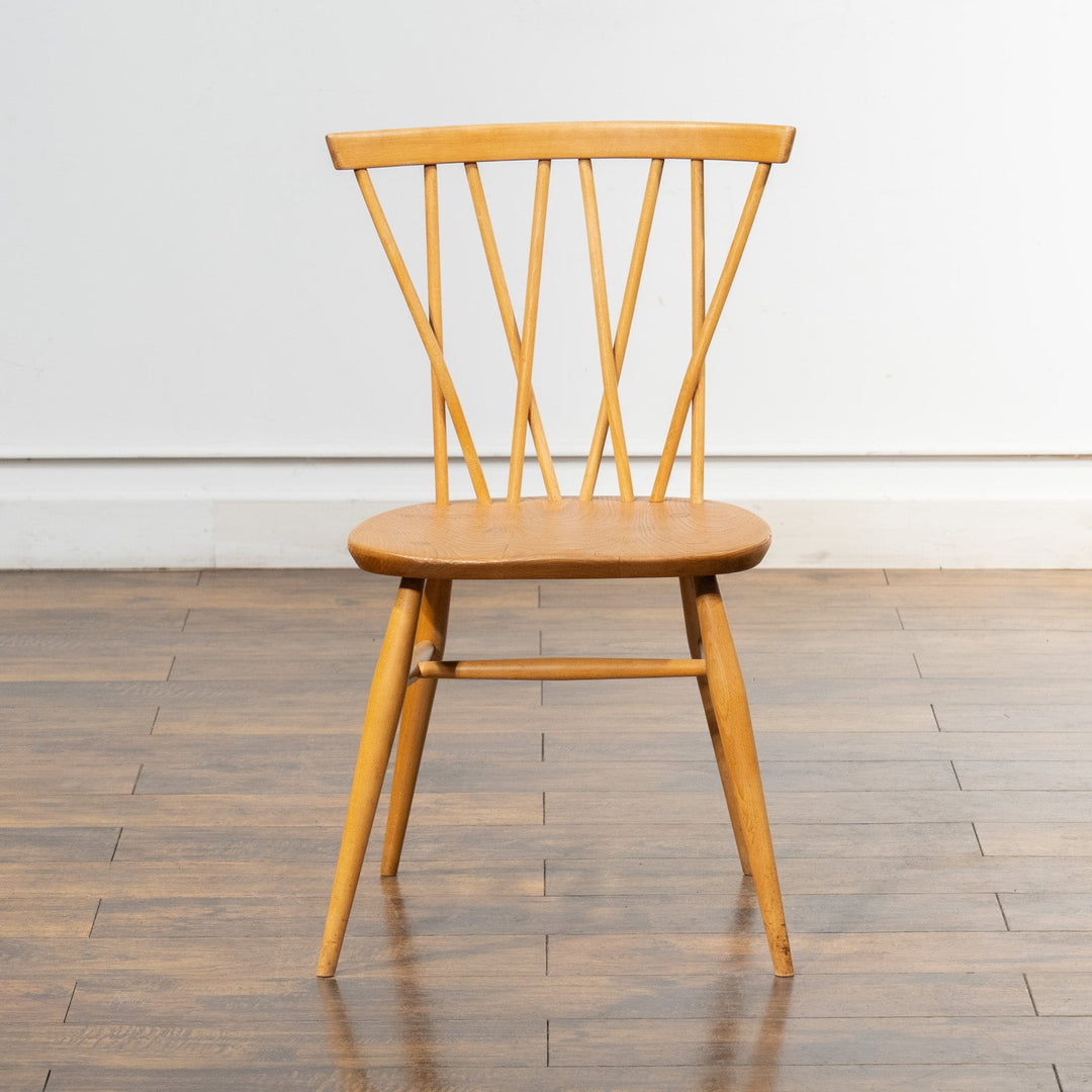 英国【ERCOL アーコール】エックスバックとも呼ばれる交差したスポークが特徴的 ラティスチェア Windsor ウインザー /23C-A7[m]