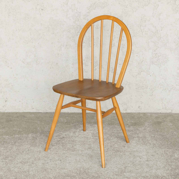 英国【ERCOL アーコール】エルム 4本スポーク フープバックチェア No.400 Windsor ウインザー /23C-7[m]