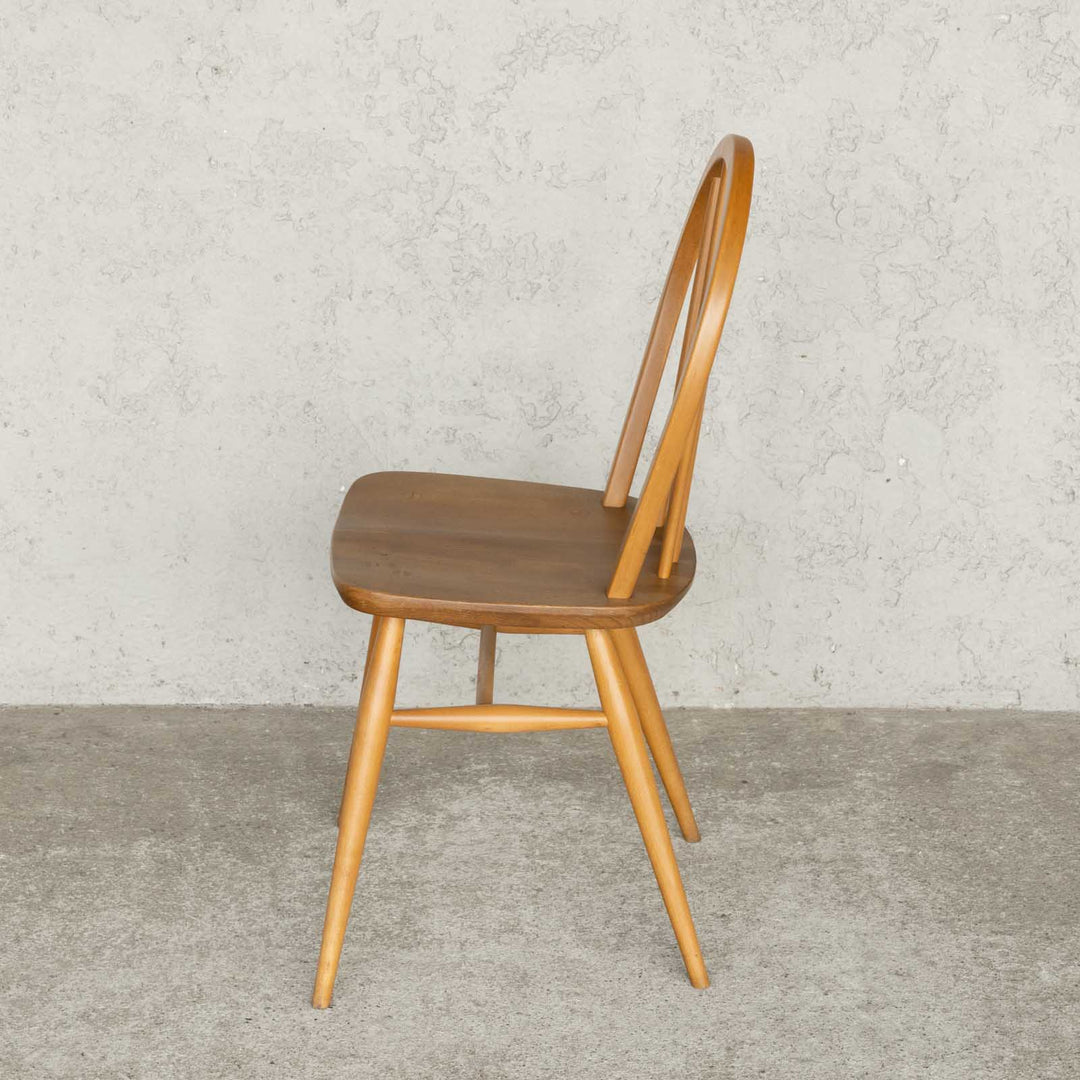 英国【ERCOL アーコール】エルム 4本スポーク フープバックチェア No.400 Windsor ウインザー /23C-7[m]