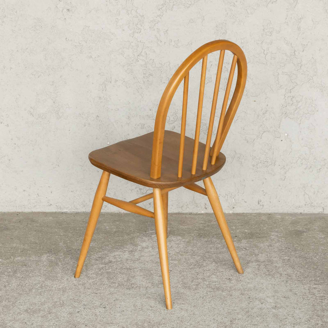 英国【ERCOL アーコール】エルム 4本スポーク フープバックチェア No.400 Windsor ウインザー /23C-7[m]