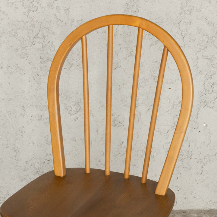 英国【ERCOL アーコール】エルム 4本スポーク フープバックチェア No.400 Windsor ウインザー /23C-7[m]